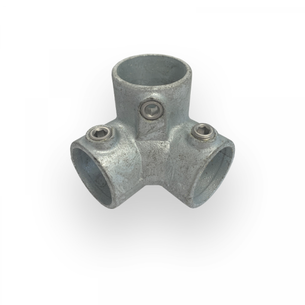 90 Degree Three Way Elbow 48.3mm handrail fitting