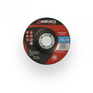 115mm x 3mm x 22mm Flat Metal Cutting Disc